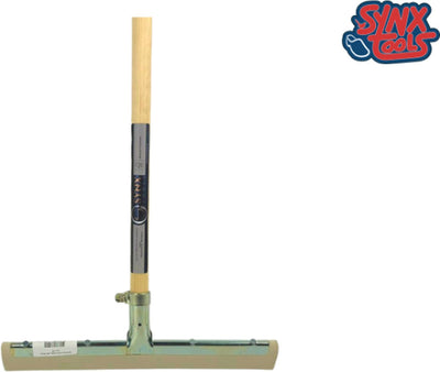 Synx Tools 35 cm Vloertrekker met steel 150cm Wit 35cm - Trekkers/moppen - Dweilen - vloerwisser - Schoonmaakartikelen - Vloermop / Vloerreiniger