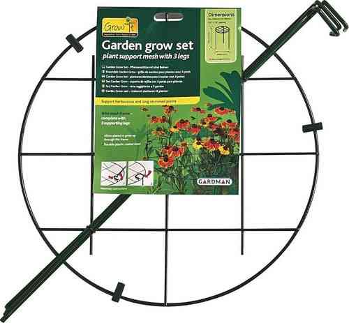 Ensemble de culture de jardin de support pour plantes Gardman, diamètre 30, hauteur 45(10)