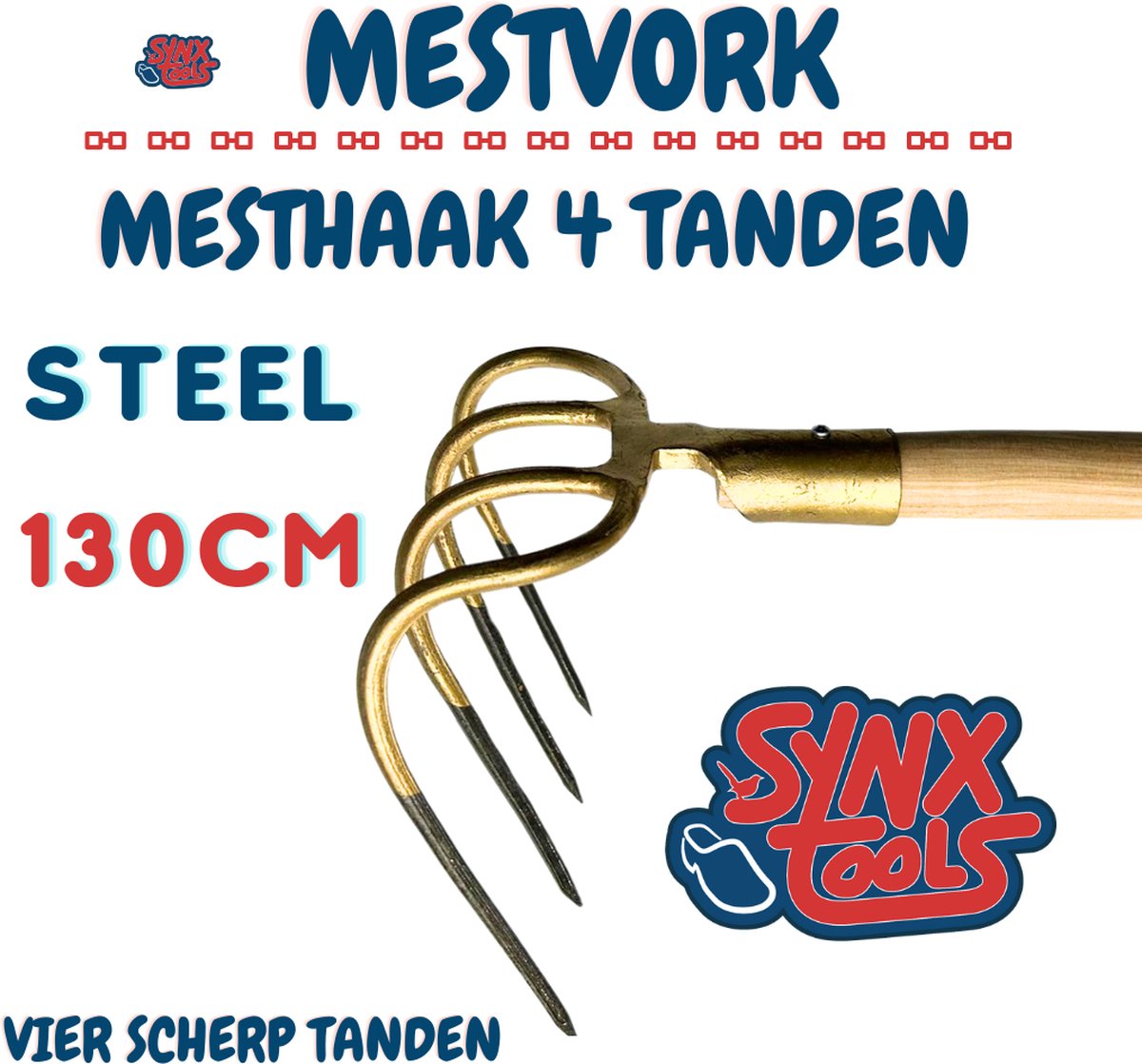 Synx Tools mesthaak met vier scherpe tanden