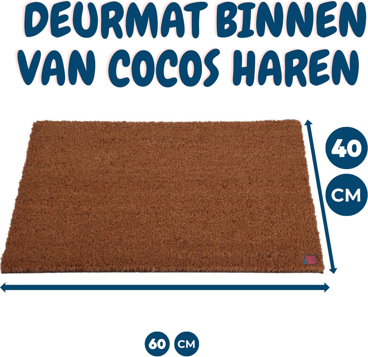 Synx Tools Doormat Indoor Cocos - outdoor doormat - doormat - outdoor mat - 40x60cm