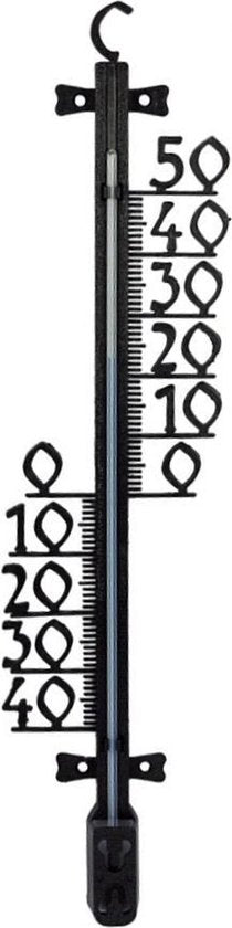 Close-up van Synx Tools buitenthermometer 41cm