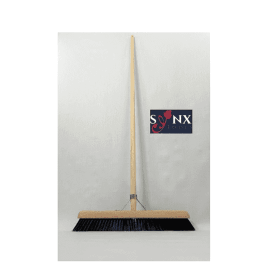 Synx Room Sweeper 50 cm Rosshaar – weicher Besen – mit Stiel 150 cm