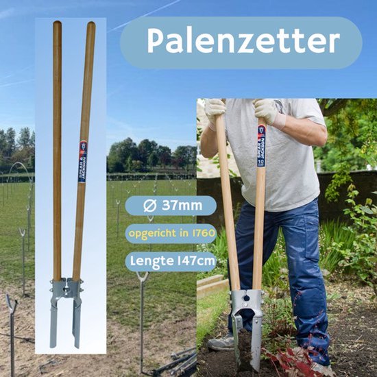 Spear & Jackson Palenzetter + Synx Tools Voegenmes RVS - Grondgatheffer met houten handvat - Met twee Essenhout stelen - onkruidmes - voegenkrabber met steel 150cm