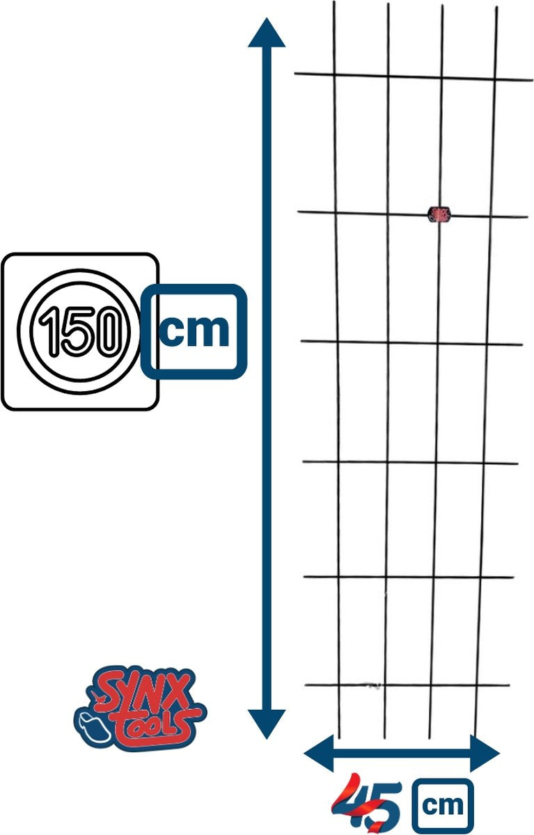 Synx Tools metalen klimrek 150x45 cm