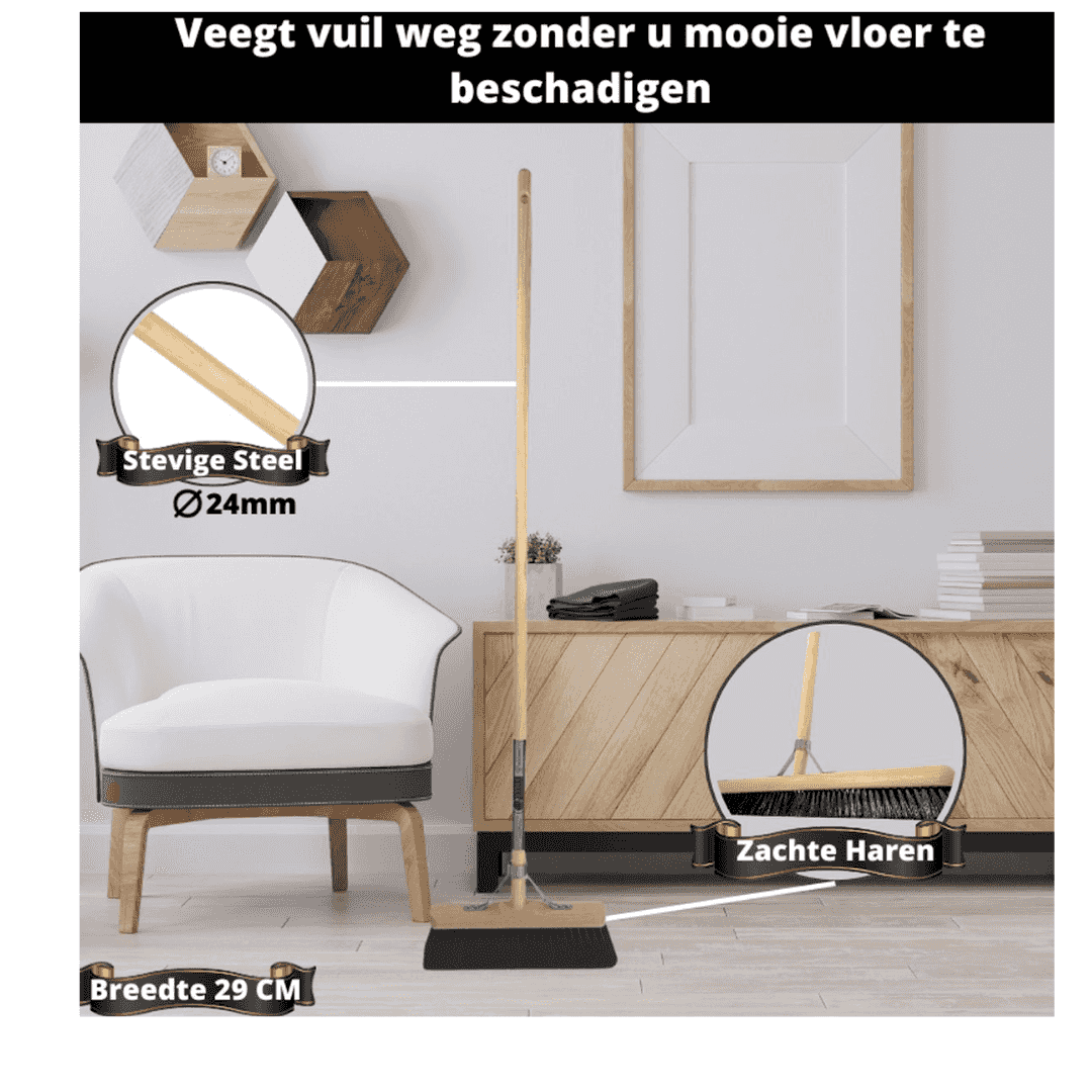 veeg vuil weg zonder u mooie vloer te beschadigen