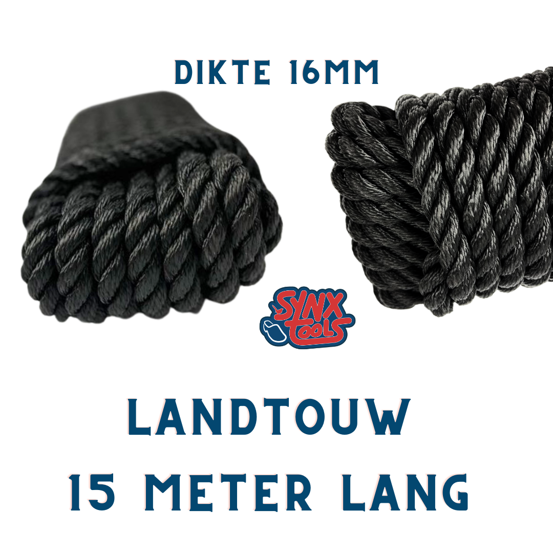 Synx Tools landtouw 16mm dikte 15m lang