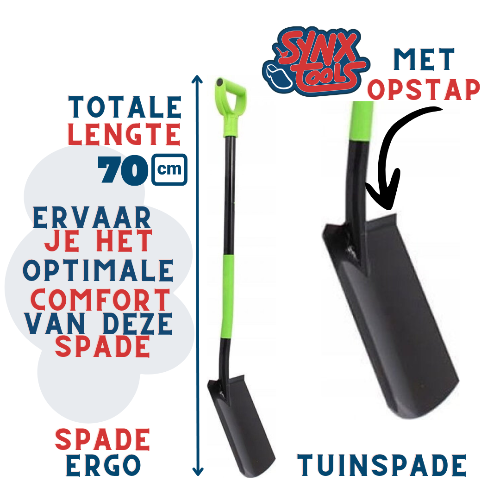 Synx Tools Spade ERGO 70 cm Mini - pelles - Outils de jardin - Outils de jardin pour enfants