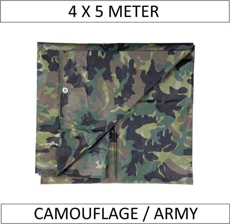 Afdekzeil Camouflage / Leger 470 x 364 cm - dekkleed / zeil - Legerprint - dekzeil