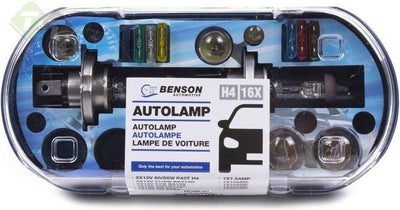 H4 Lampen set 16 delig  Autolamp set , Benson