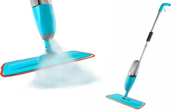 Spray Mop - Schoonmaak Zwabber Vloermop Dweil Dweilstok Reiniger Met Steel & Microvezel Doek