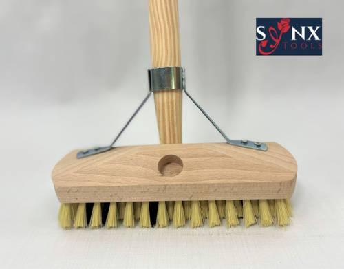 Synx Tools Luiwagen Fiber 22cm - Schoonmaakbezem Incl.Steel 150 cm